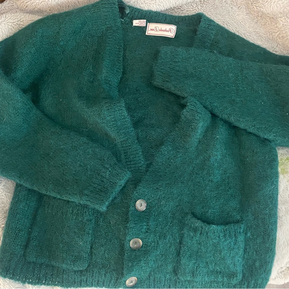 Pendleton Forest Green Knit Sweater - image 1